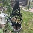 Decoratiune gradina / ghiveci Krodesign Angry Gnome KRO-1136, metal, inaltime 62 cm