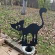 Decoratiune gradina / ghiveci Krodesign Cat Boots KRO-1144, metal, inaltime 60 cm