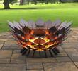 Vatra pentru terasa sau gradina Krodesign Leaf Pit, 1055x500 mm, negru