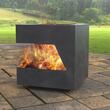 Incalzitor pentru terasa/gradina, Modern Cube-2, Otel, Negru, 600x600x650 mm, grosime 3 mm