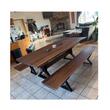 Set 6 picioare pentru masa si banca, Vivatechnix KRO-1201, masa 71x71x8 cm, banca 41x30 cm
