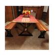 Set 6 picioare pentru masa si banca, Vivatechnix KRO-1201, masa 71x71x8 cm, banca 41x30 cm