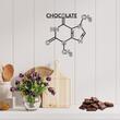 Decoratiune metalica de perete Krodesign Chocolate KRO-1207, dimensiune 70 cm, negru, grosime 1.5 mm