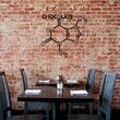 Decoratiune metalica de perete Krodesign Chocolate KRO-1207, dimensiune 70 cm, negru, grosime 1.5 mm