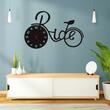 Ceas de perete metalic Krodesign Bicyle, diametru 120x80 cm, negru