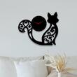 Ceas de perete metalic Krodesign Fox, diametru 80 cm, negru