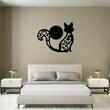 Ceas de perete metalic Krodesign Fox, diametru 80 cm, negru