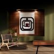 Ceas de perete metalic Krodesign Square, dimensiune 50x50 cm, negru
