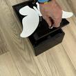 Cutie postala Vivatechnix Butterfly KRO-1228, otel, 400x250x100mm, Negru/Alb, 2 chei