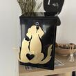 Cutie postala Vivatechnix Cat&Dog KRO-1235, otel, 400x250x100mm, Negru/Auriu, 2 chei