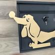 Cutie postala Vivatechnix Teckel KRO-1238, otel, dimensiune 310x360x100mm, Gri/Auriu, 2 chei