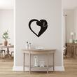 Decoratiune perete Krodesign Dog Lover, Inaltime 48 cm, negru