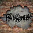 Decoratiune metalica de perete Krodesign KRO-1252 Halloween, Lungime 60 cm, negru