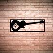 Decoratiune metalica de perete Krodesign KRO-1258 Rock Star Slash, lungime 70 cm, negru, grosime 1.5 mm