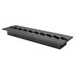 Arzator incastrabil, Bioetanol, 606 x 150 x 75 mm, Otel, Negru, pentru Interior/Exterior