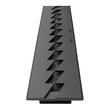 Arzator incastrabil, Bioetanol, 726 x 150 x 75 mm, Otel, Negru, pentru Interior/Exterior