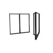 Set 2 picioare pentru masa, Krodesign KRO-1283, dimensiune 71x71 cm