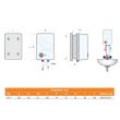 Boiler electric Leov AD-5, 1000 W, 5 L, reglaj extern de temperatura, montare deasupra chiuvetei