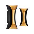 Aplica led de exterior Marvel-10W, Negru/Auriu, 200x100x93 mm, lumina naturala 4200K