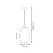 Pendula Meteor Chrome, max 60W, E27, sticla