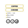 Pendula Meteor Chrome, max 60W, E27, sticla