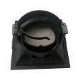 Rama patrata pentru spoturi Meyan-S Black, MR16, culoare neagra, 90x90mm, Aluminiu