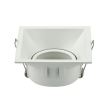 Rama patrata pentru spoturi Meyan-S White, MR16, culoare alba, 90x90mm, Aluminiu