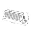 Lampa solara pentru gradina, Molecul-4W, 40 lm, IP65, conectabile, lumina naturala 4000K