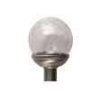 Lampă de grădină Home MX 812, cu baterie solară, metalică, glob din sticlă