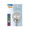 Lampa solara metal/sticla Home MX 826, led, glob din sticla