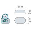 Aplica Nemrut White, max.60W, alba, corp aluminiu