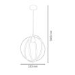 Pendul Newton Vintage, max 60W, diametru 32 cm, negru