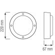 Aplica cu led Nur Black, 12W, Negru, corp aluminiu, 855lm, lumina neutra 4000K