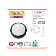 Aplica cu led Nur Black, 12W, Negru, corp aluminiu, 855lm, lumina neutra 4000K