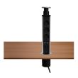 Prelungitor cu 3 locasuri, incastrabil in masa, Home NVE3USB, 2xUSB