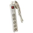 Prelungitor Home NVMS5, protectie la supratensiune, USB, 1.5 m, 5 socluri