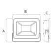 Proiector Led Pars-10, putere 10 W, 800 lm, IP 65, lumina rece 6400K