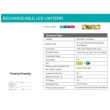 Lanterna reincarcabila cu led, Horoz, flux luminos 30 lm