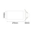 Rama cu 3 locasuri pentru spoturi Petunya-3 White, MR16, culoare Alba, 100x270mm, Aluminiu