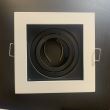 Rama patrata pentru spoturi Petunya-1 White, MR16, culoare Alba, 100x100mm, Aluminiu