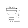 Bec led Plus GU10, putere 6W, 3000K, 390 lm, 170-250V, clasa energetica F