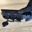 Prelungitor cauciucat pentru exterior, Horoz 3 locasuri, Schuko, IP44, 16A, fara cablu, negru