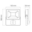 Proiector Led cu senzor Puma/S-20, putere 20 W, 1000 lm, IP 65