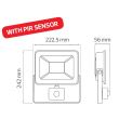 Proiector Led cu senzor Puma/S-50, putere 50 W, 2500 lm, IP 65