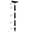 Lampa solara pentru gradina, Quebec-2W, 80 lm, Inaltime reglabila, 2 x moduri fixare, IP65  