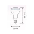 Bec reflector Led, Refled-10, putere 10 W, 720 lm, 4200k, E27, clasa energetica F