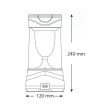 Lampa solara cu led, pentru camping, Romario Dimmable, 10 W, incarcare la retea si solara