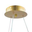 Pendul led 70 W, 4900 lm, 175-265V, Auriu, IP20, 100 x 40 cm, 3CCT, dimabil, telecomanda