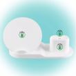 Statie incarcare telefoane Home Wireless Qi 3 in 1, SA2000QI , conector Lightning USB/USB-C 