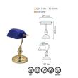 Veioza pentru birou, Simge Clasic Albastra, E27, max 60 W, sticla